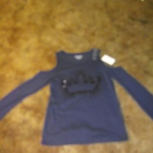 Navy blu crown shirt